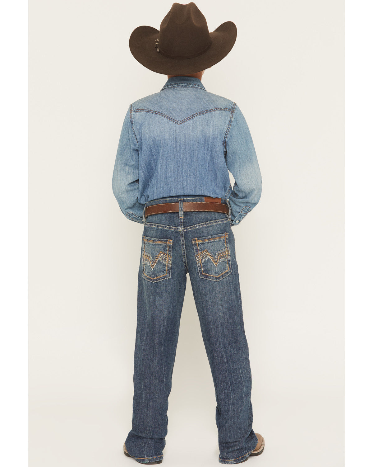Boys' Texas Dark Wash Relaxed Bootcut Stretch Denim Jeans Dark Wash