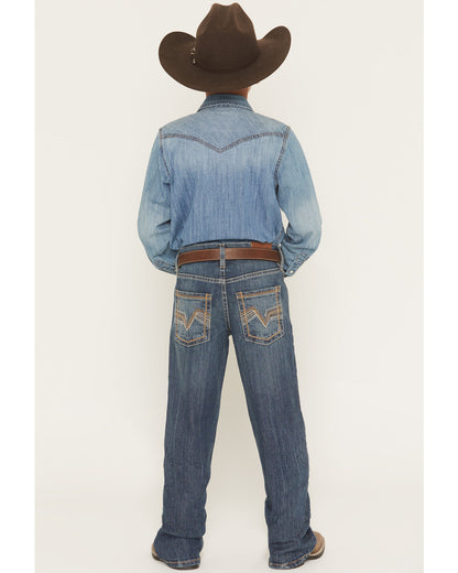 Boys' Texas Dark Wash Relaxed Bootcut Stretch Denim Jeans Dark Wash