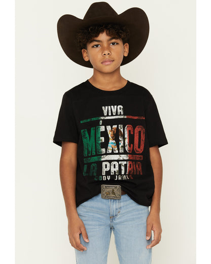 Boys' Viva Mexico Short Sleeve Graphic T-Shirt Black