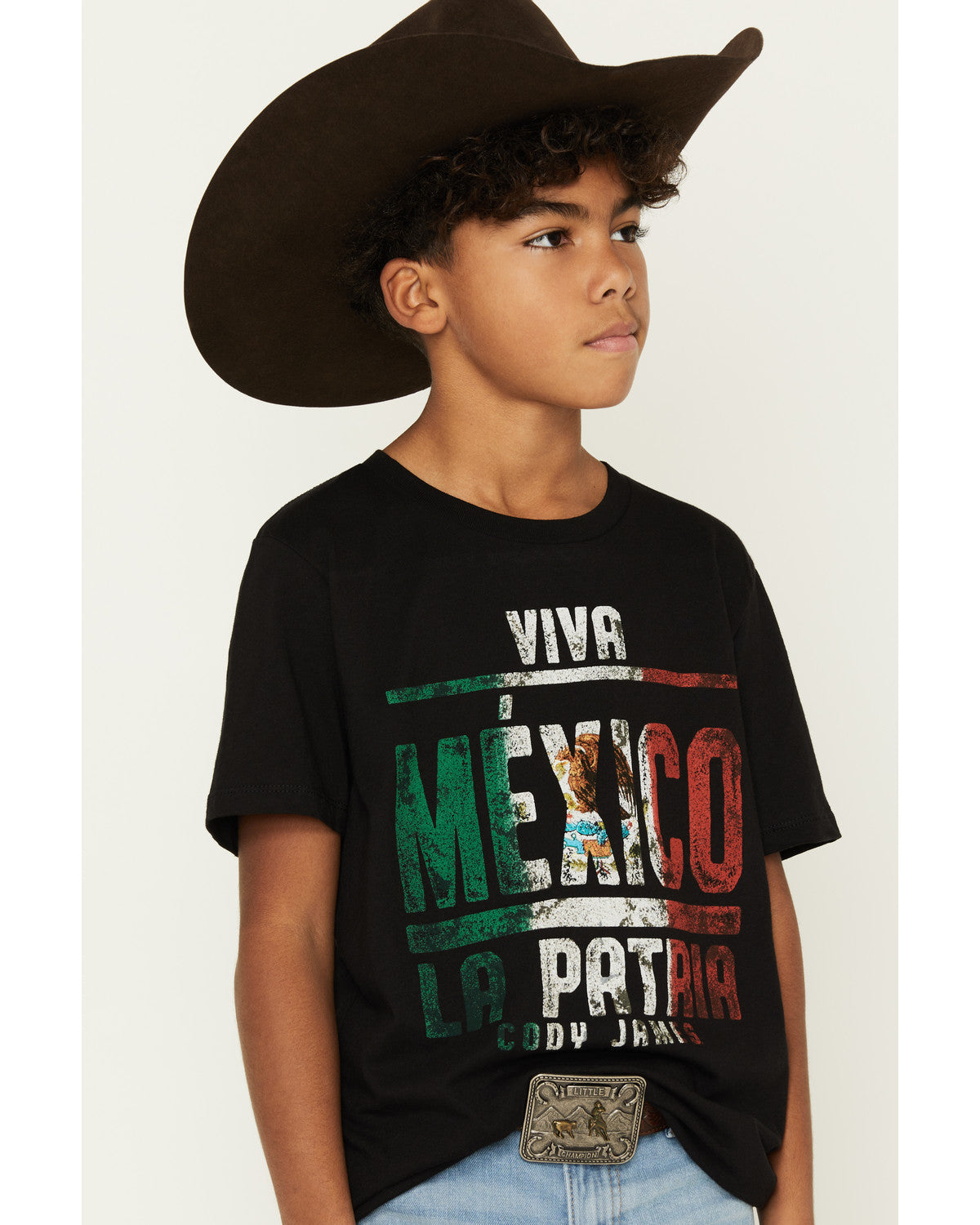 Boys' Viva Mexico Short Sleeve Graphic T-Shirt Black