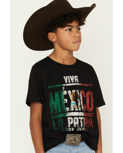 Boys' Viva Mexico Short Sleeve Graphic T-Shirt Black