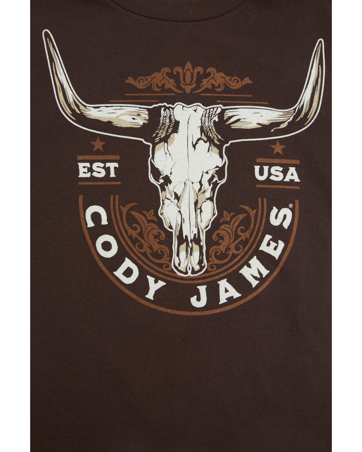 Toddler Boys' USA Steerhead Short Sleeve Graphic T-Shirt Dark Brown