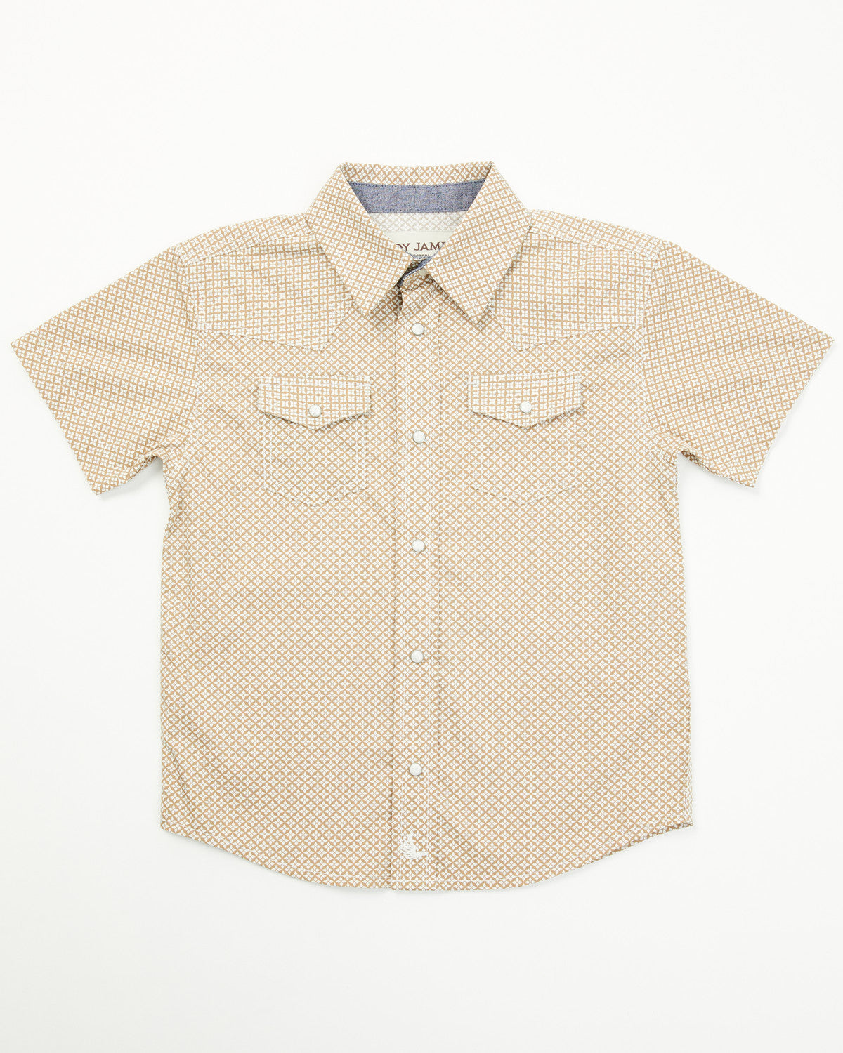 Toddler Boys' Grill and Greet Medallion Print Short Sleeve Tan