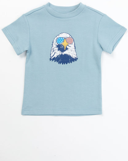 Toddler Boys' USA Shirt and Shorts - 2 Piece Set Blue