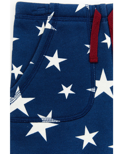 Toddler Boys' USA Shirt and Shorts - 2 Piece Set Blue