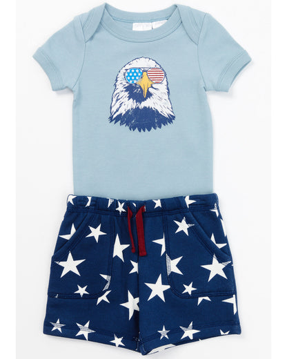Infant Boys' Stars Infant Set - 2 Piece Blue