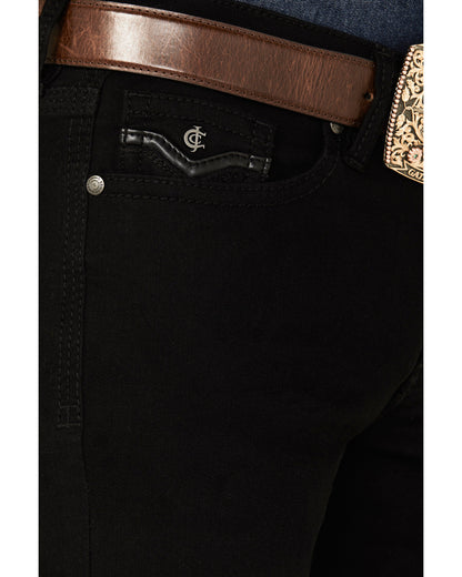 Men's Midnight Wash Jackson Slim Straight Stretch Denim Jea Black