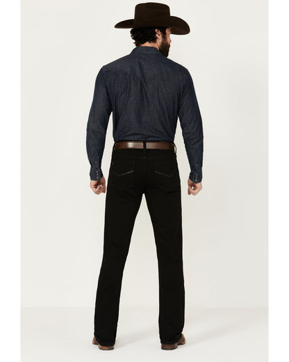 Men's Midnight Wash Jackson Slim Straight Stretch Denim Jea Black