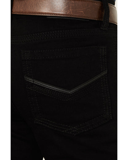 Men's Midnight Wash Jackson Slim Straight Stretch Denim Jea Black