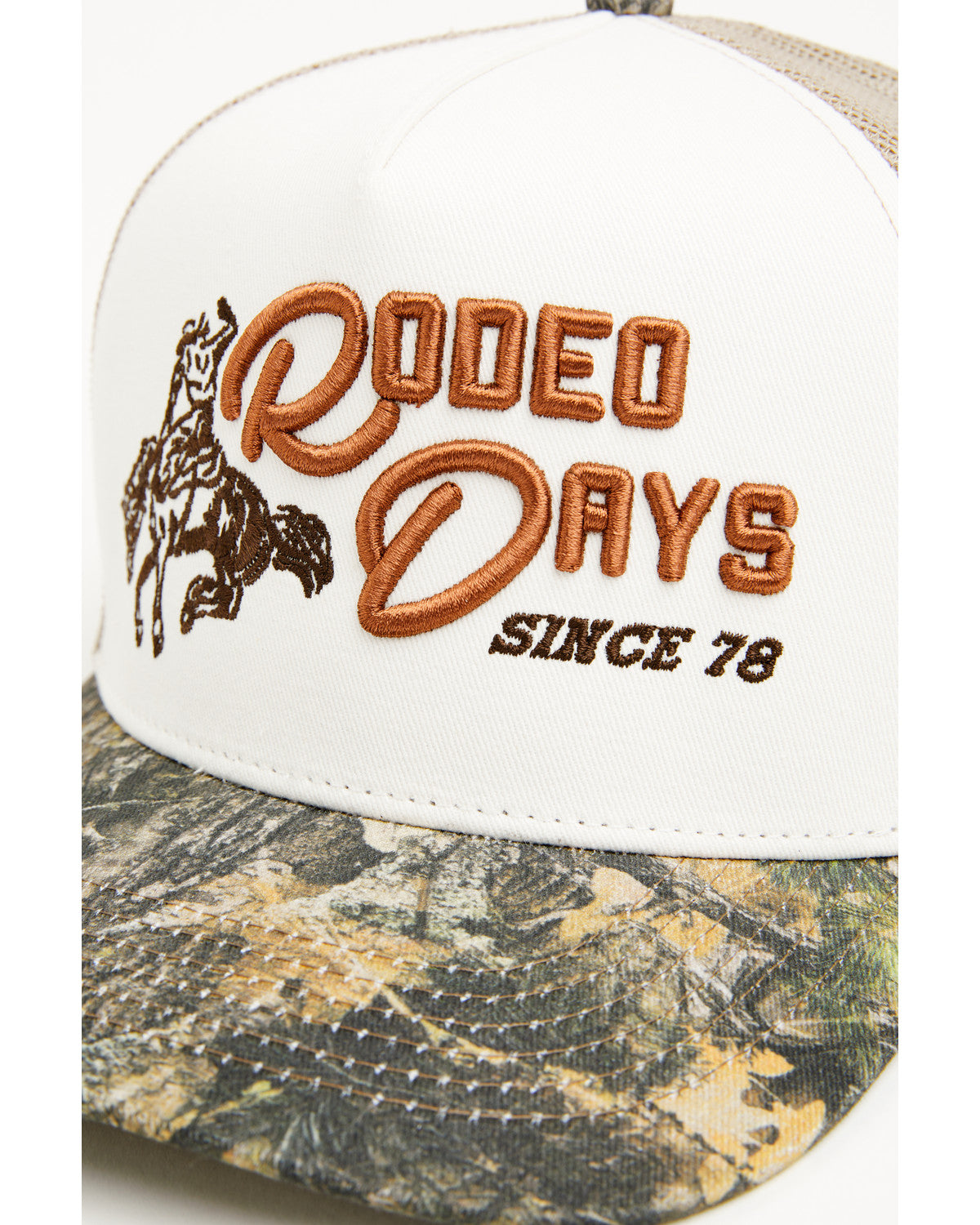 Men's Rodeo Days Camo Ball Cap Black