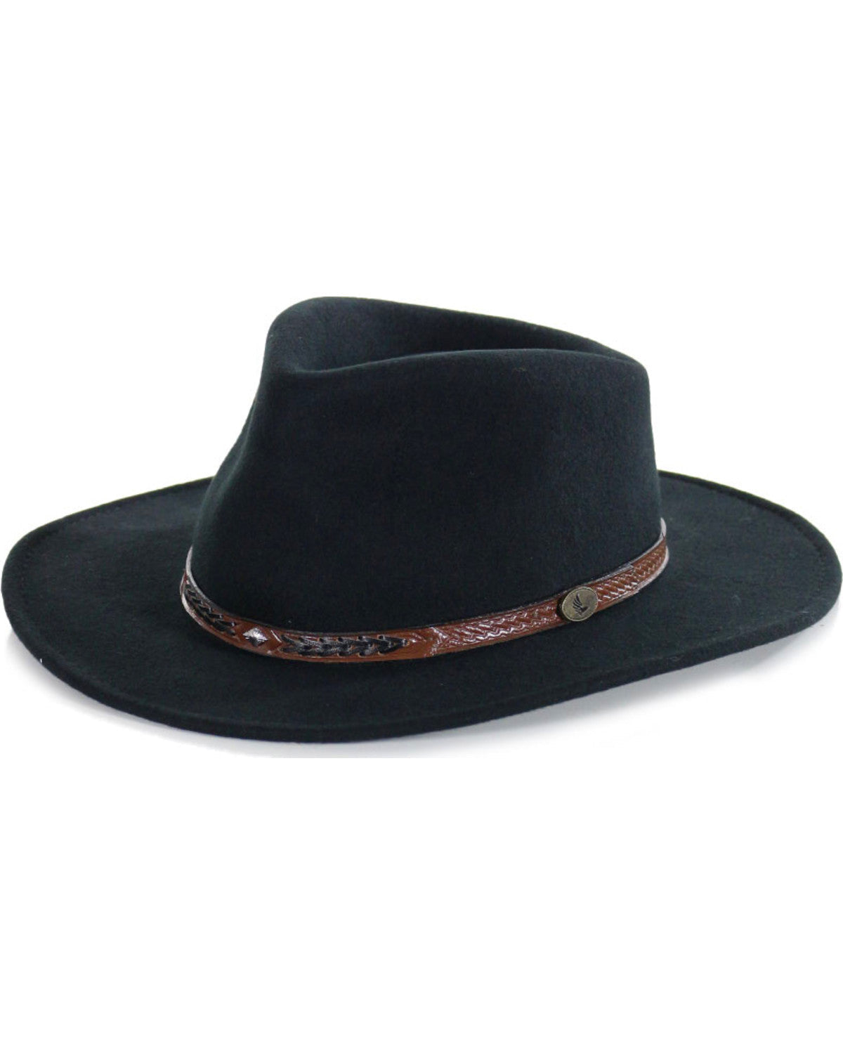 Men's Durango Crushable Felt Western Fashion Hat Black