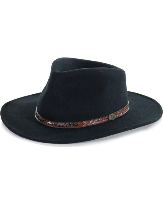 Men's Durango Crushable Felt Western Fashion Hat Black