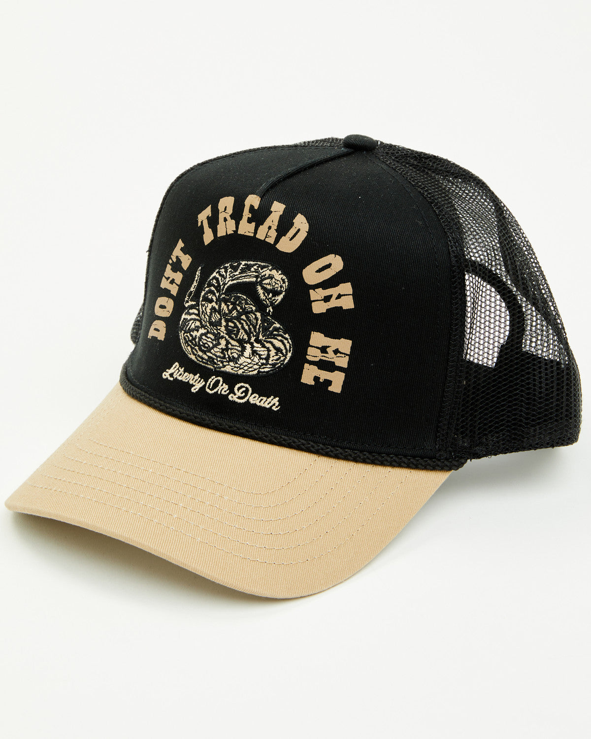 Men's Don't Tread On Me Ball Cap Black/brown