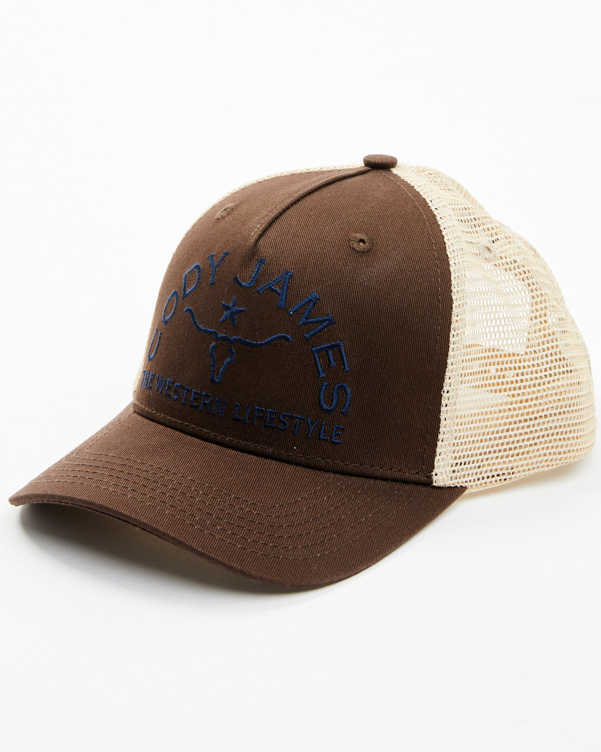 Men's Wade Long Horn Ball Cap Chocolate