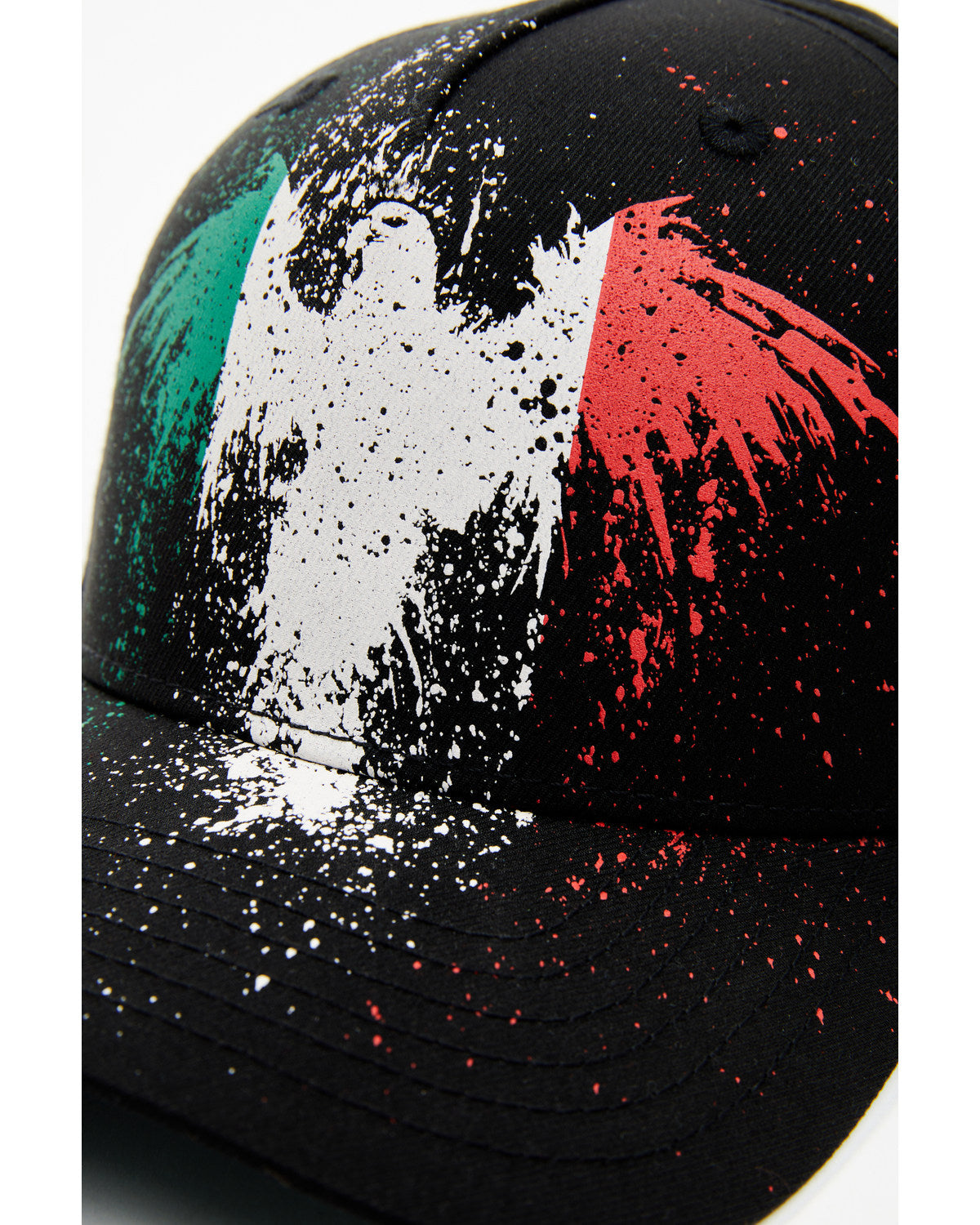 Men's Phoenix Mexico Flag Eagle Ball Cap Black