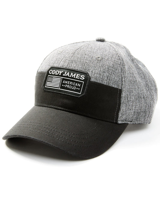Men's American Proud Patch Ball Cap Black