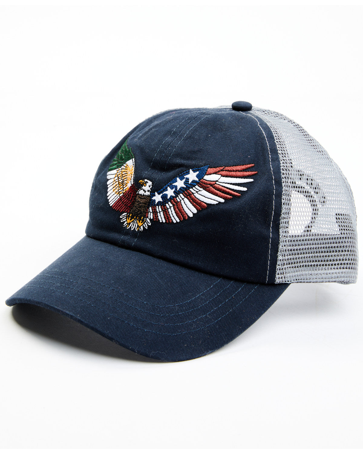 Men's Mexico & American Eagle Embroidered Ball Cap Navy