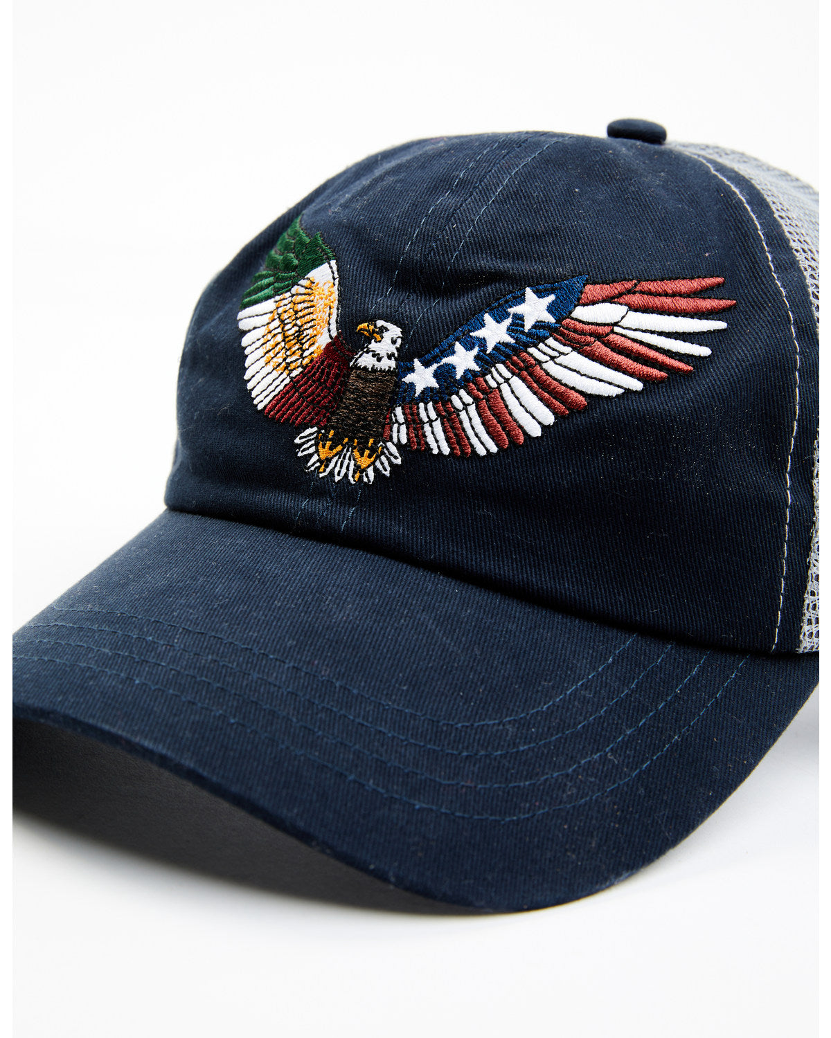 Men's Mexico & American Eagle Embroidered Ball Cap Navy