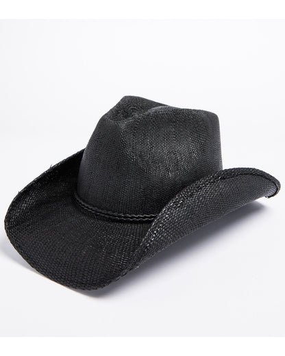 Kids' Straw Cowboy Hat Black