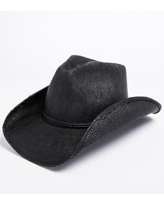 Kids' Straw Cowboy Hat Black