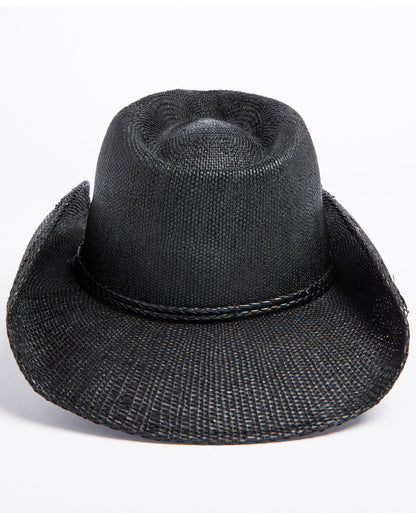 Kids' Straw Cowboy Hat Black