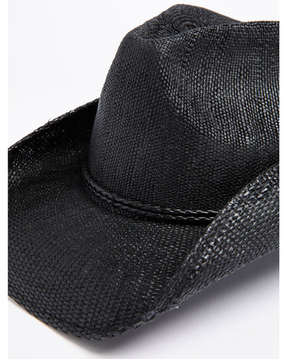 Kids' Straw Cowboy Hat Black