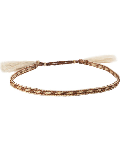 Men's Braided Horsehair Hat Band Brown