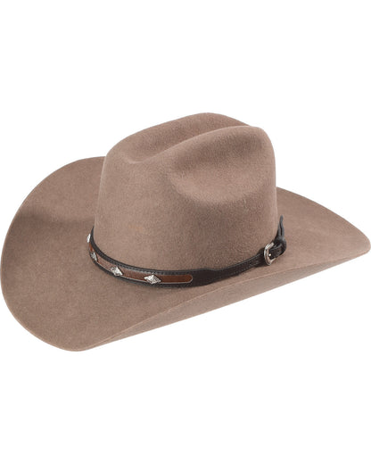 Diamond Studded Horsehair Hat Band Black/brown