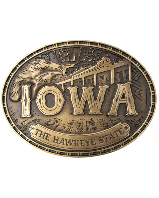 Iowa Heritage Oval Buckle No Color