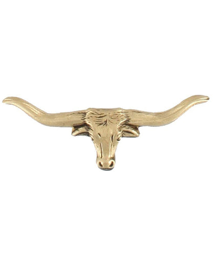 Men's Interchangeable Longhorn Belt Buckle Silver