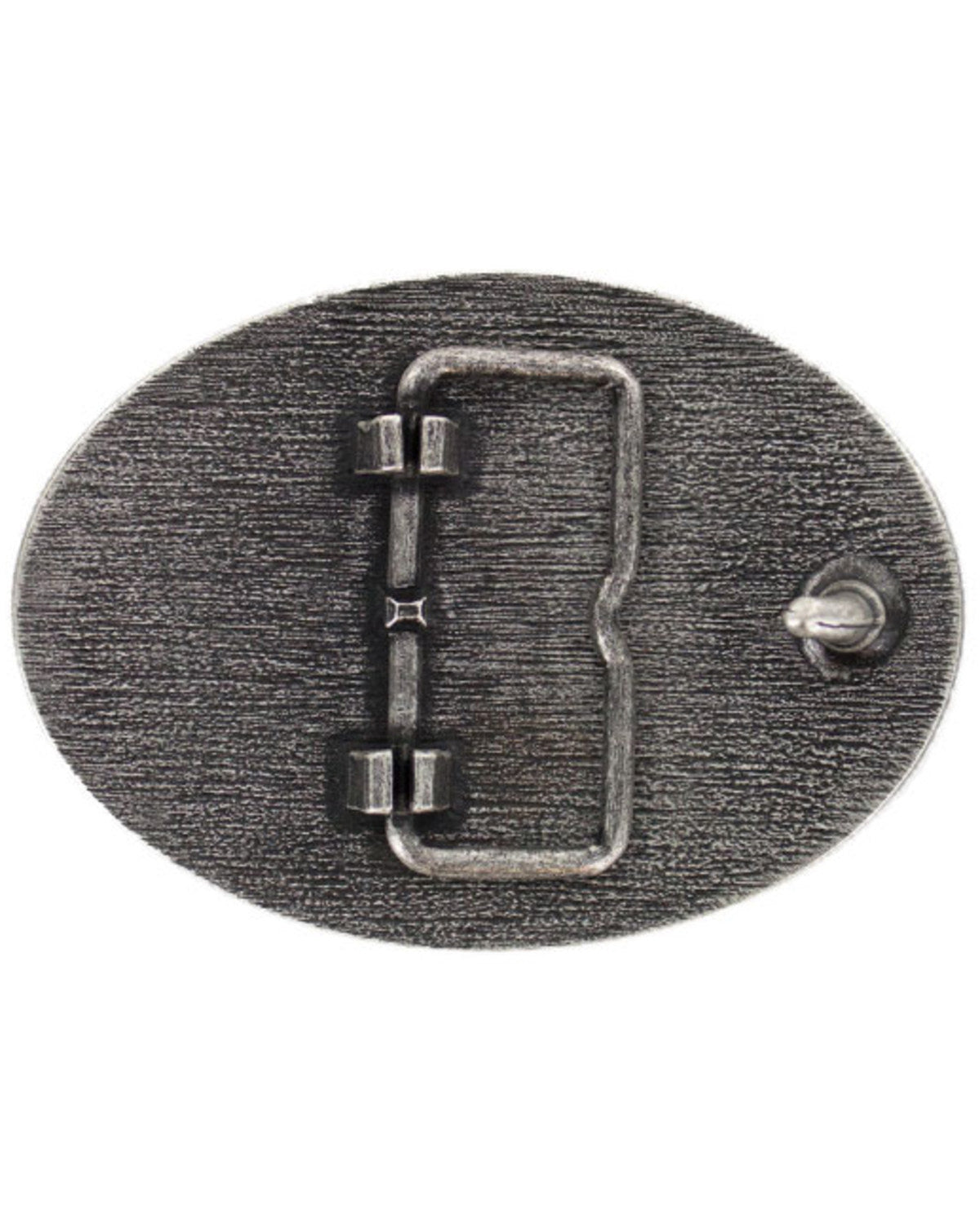 Men's Cross Faith Courage Pride Buckle Silver