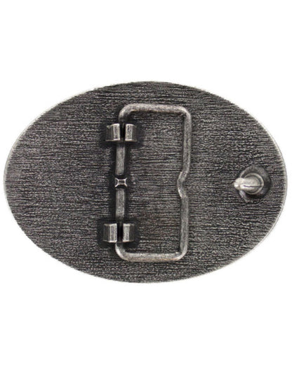 Men's Cross Faith Courage Pride Buckle Silver