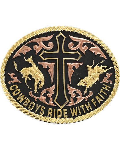 Men's Ride with Faith Belt Buckle Multi