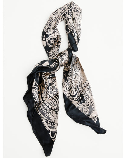 Men's Fletcher Paisley Print Wild Rag Navy