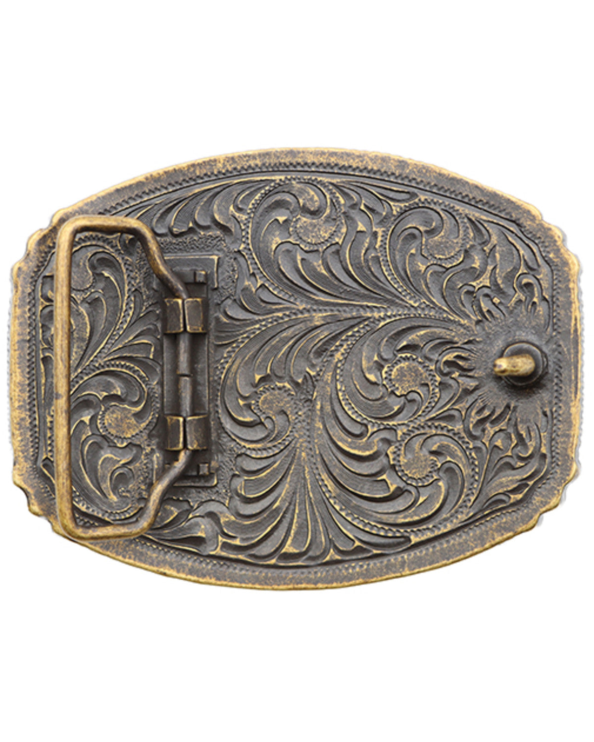 Men's Skull Belt Buckle Silver