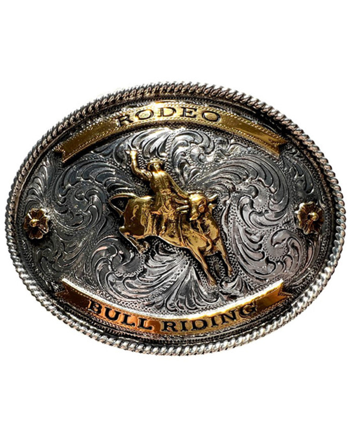 Men's Rodeo Bull Riding Belt Buckle Multi