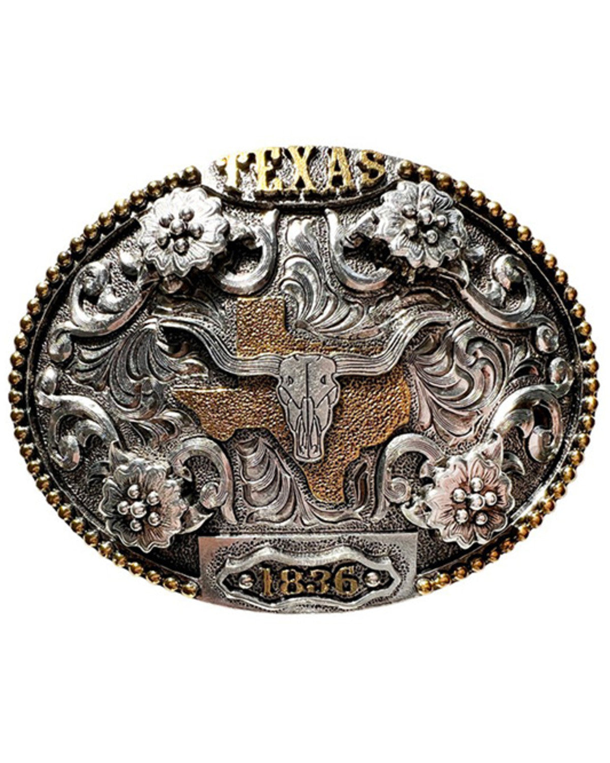Men's Texas 1836 Long Horn Buckle Multi