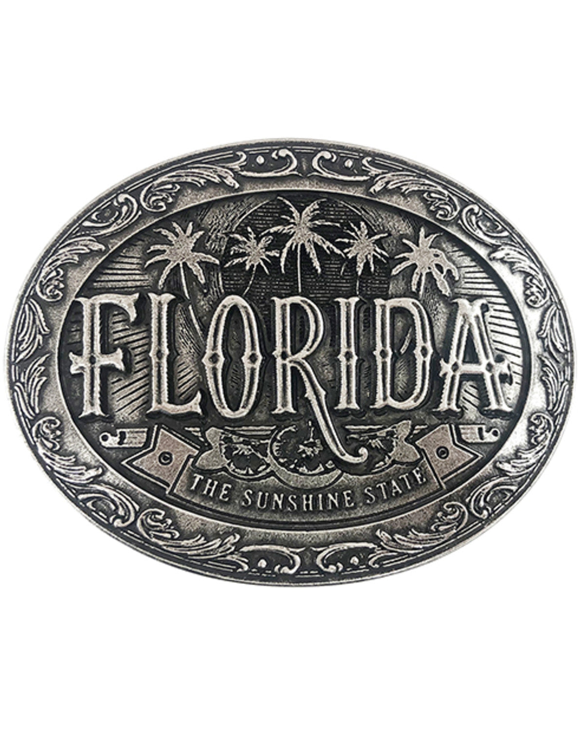 Florida Heritage Buckle Silver
