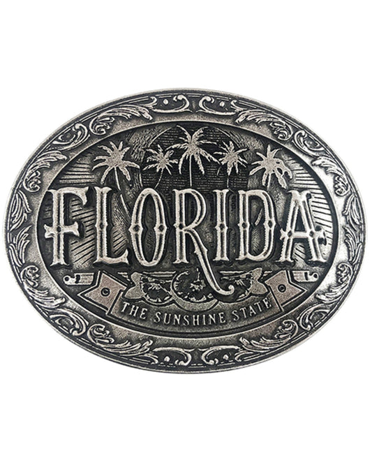 Florida Heritage Buckle Silver