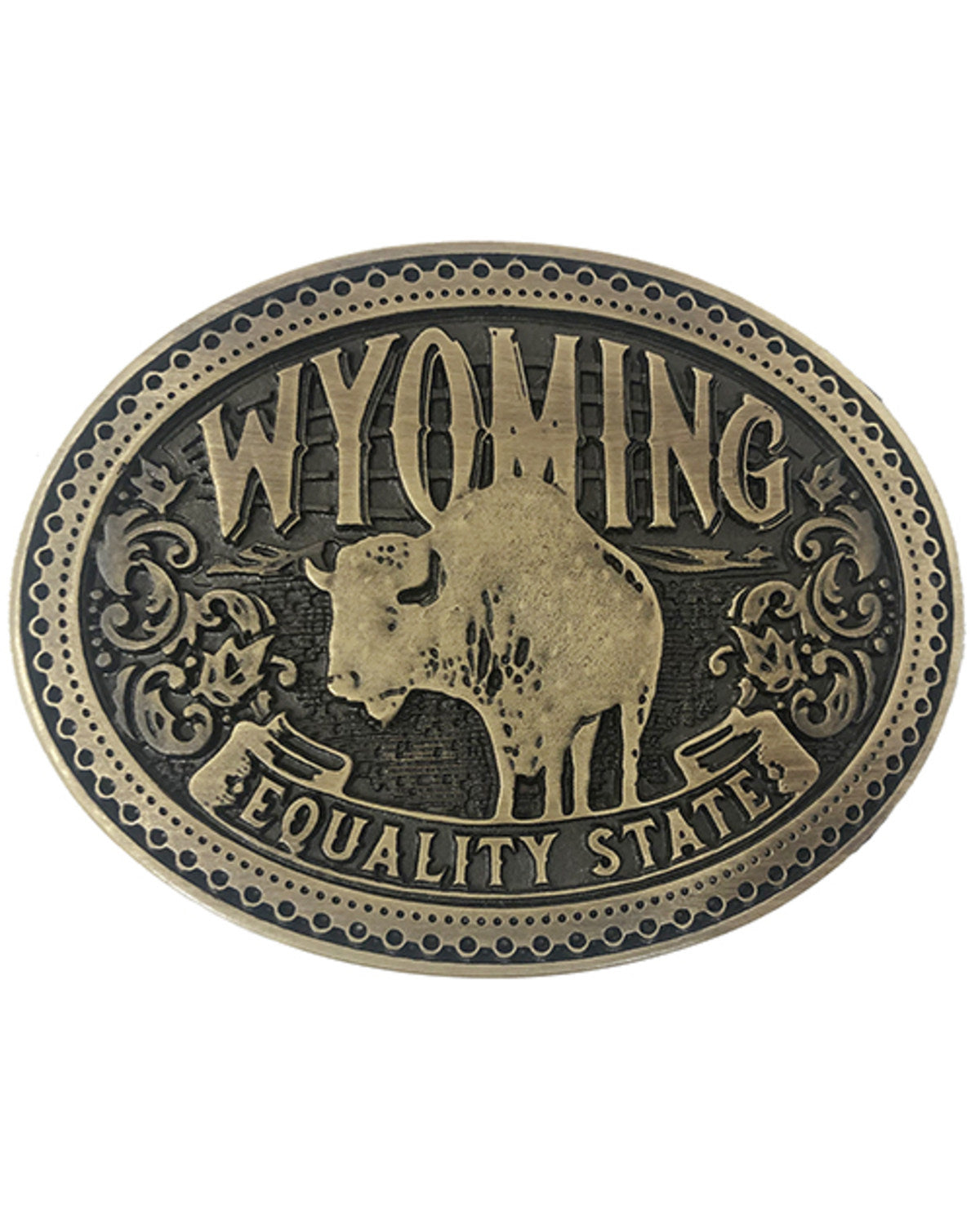 Men's Wyoming Heritage Buckle Bronze