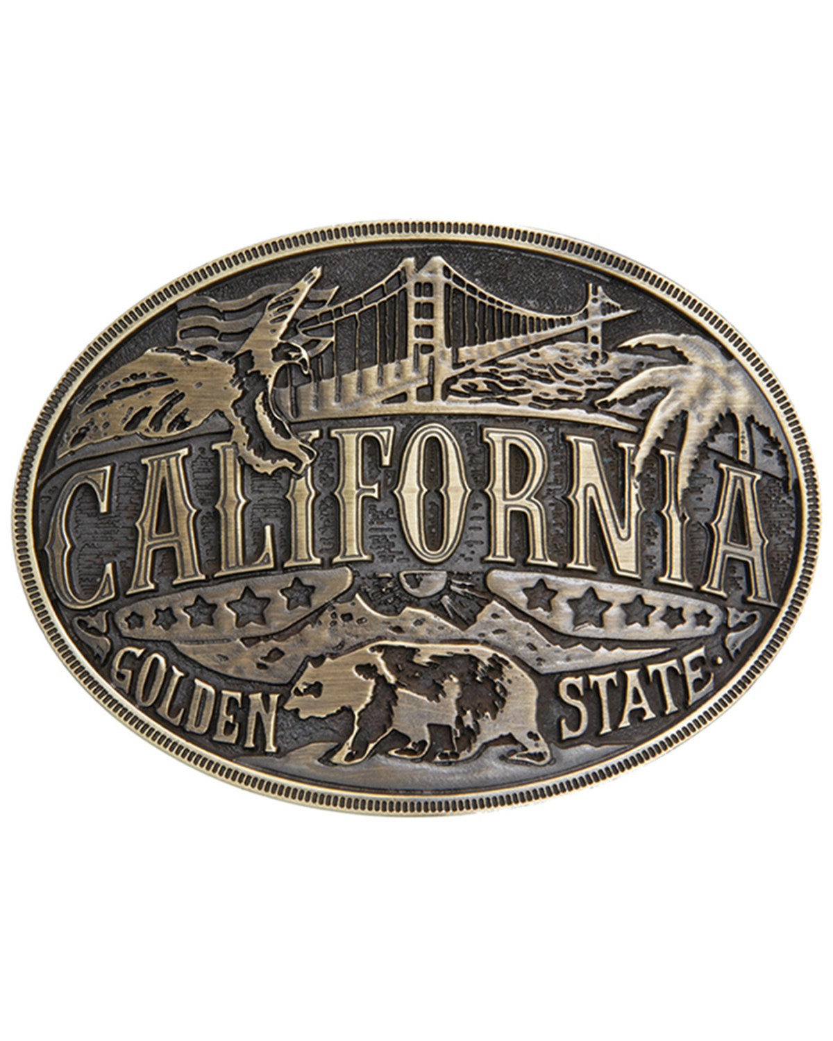 California American Heritage Buckle Bronze