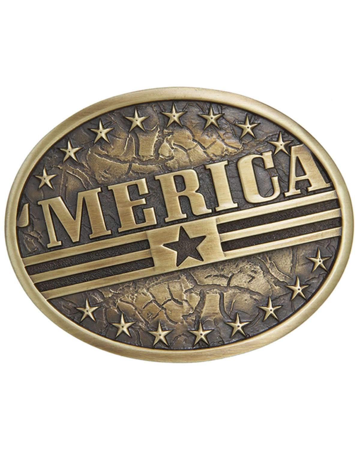 Men's 'Merica Flag Buckle Bronze