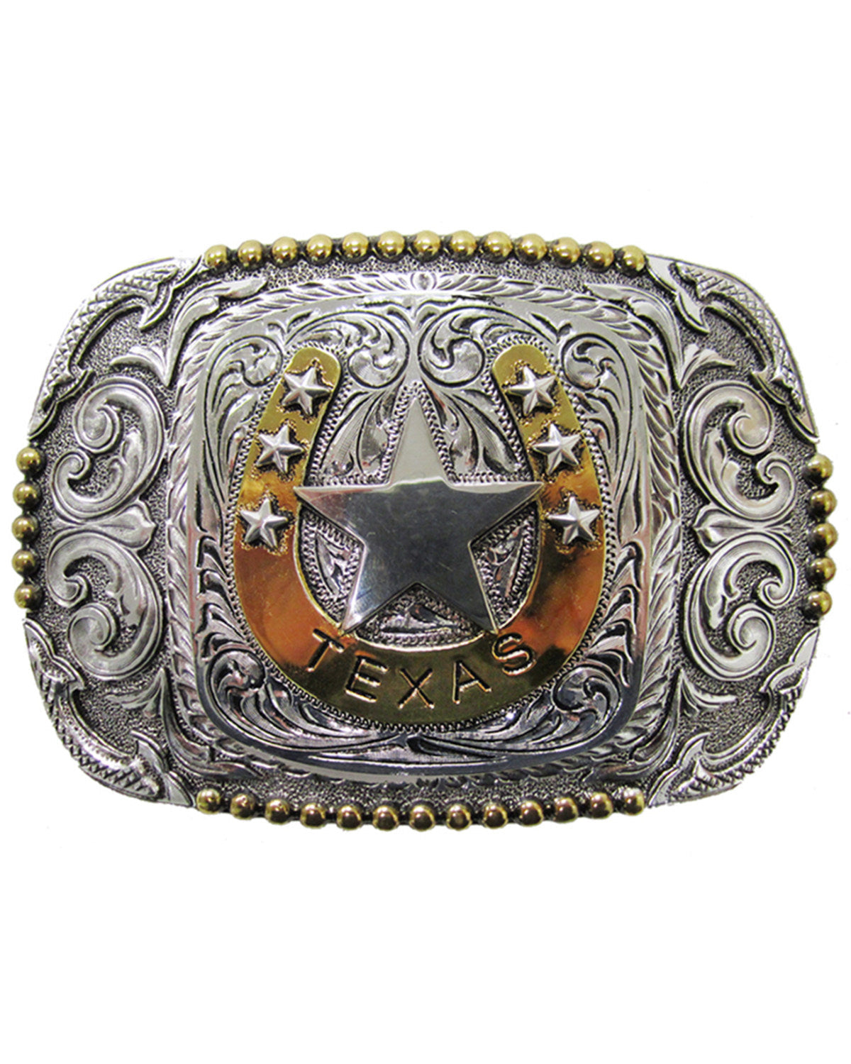 Men's Texas Star Regional Buckle Silver