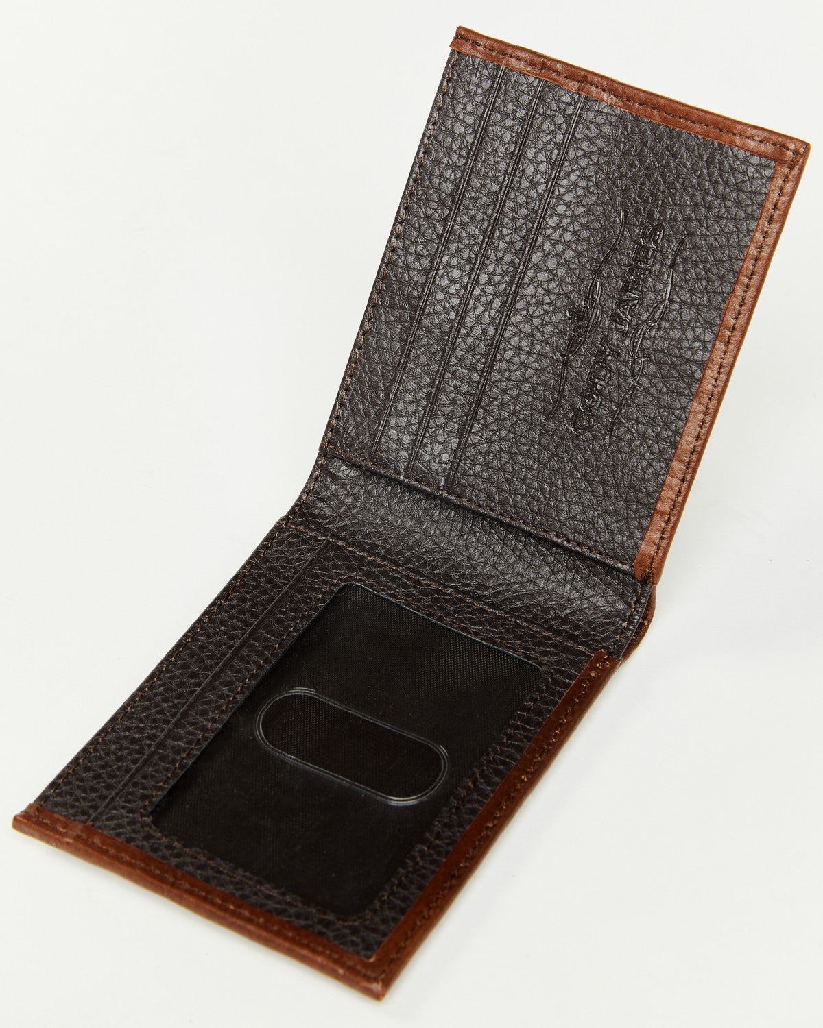 Men's Landry Tooled Bifold Wallet Dark Brown