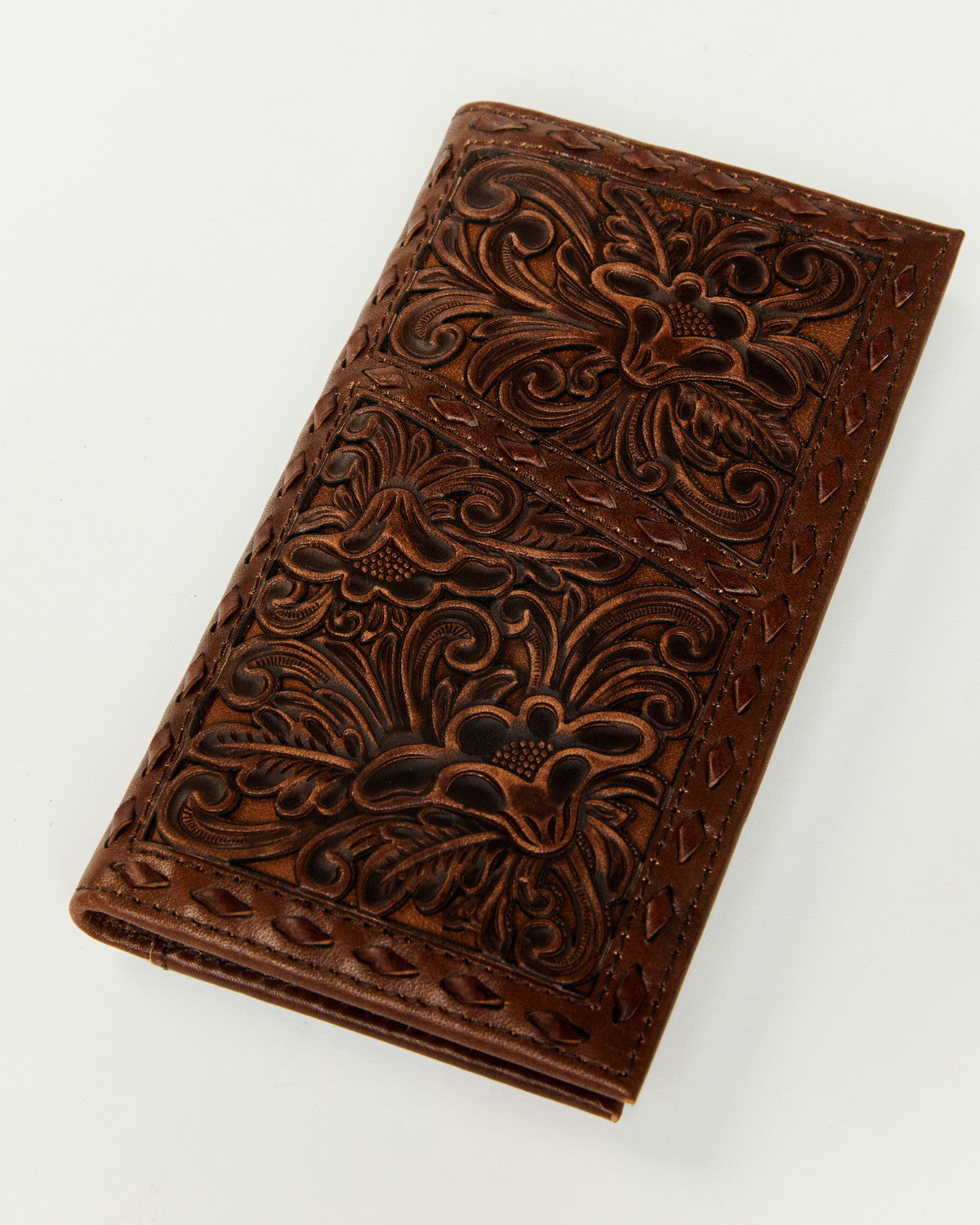 Men's Landry Tooled Bifold Rodeo Wallet Brown