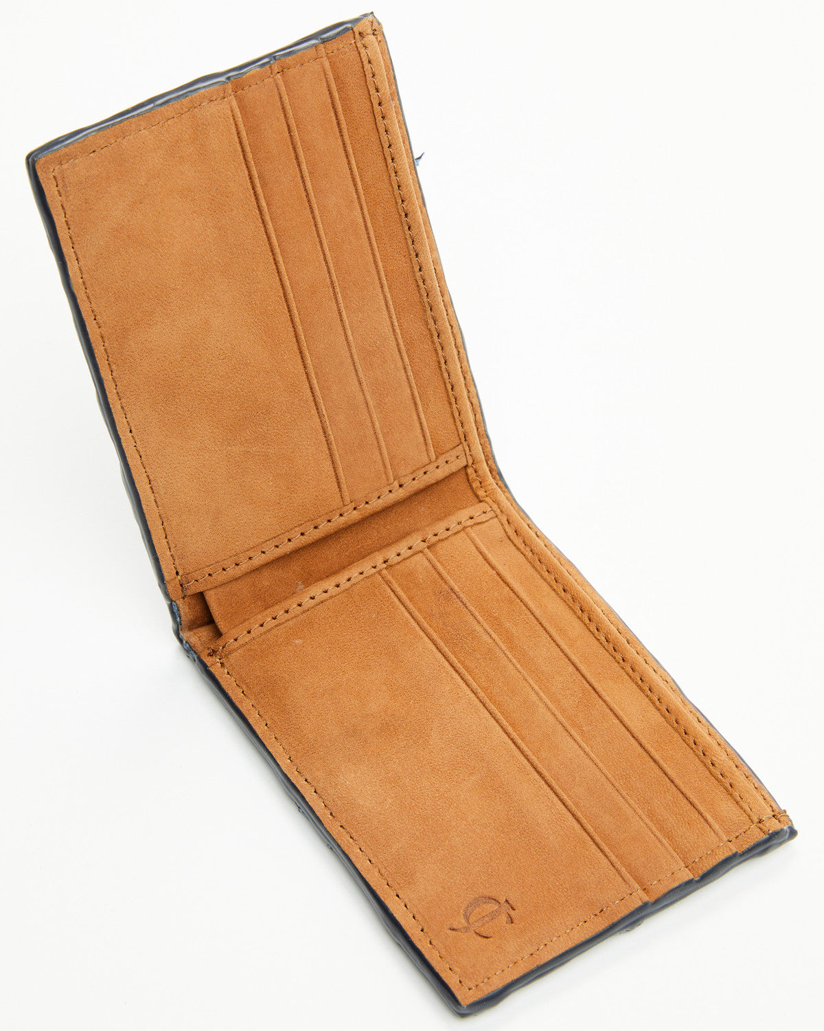Men's Exotic Pirarucu Bifold Wallet Blue