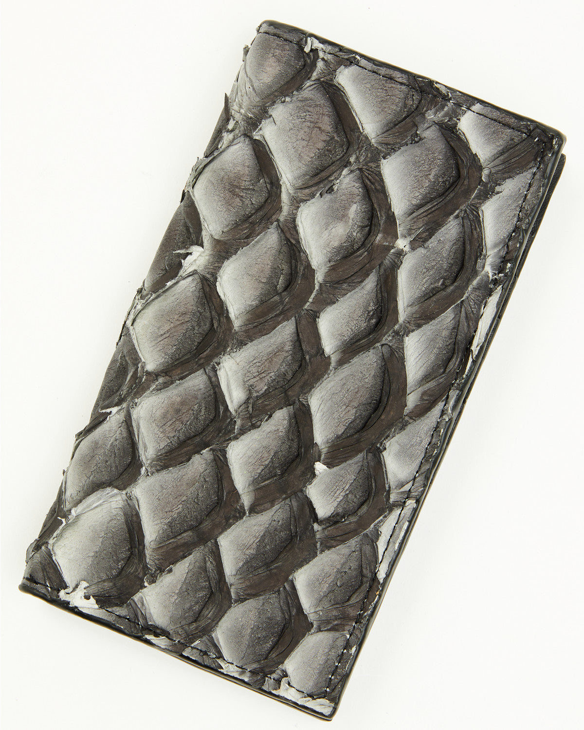 Men's Exotic Pirarucu Rodeo Wallet Dark Grey