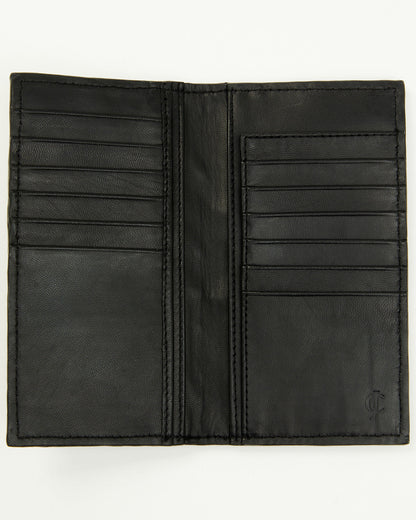 Men's Exotic Pirarucu Rodeo Wallet Dark Grey