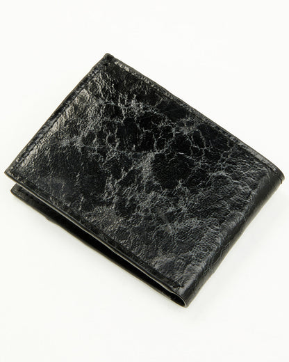 Men's Exotic Stingray Bifold Wallet Black