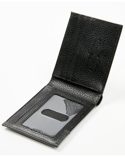 Men's Dwight Basketweave Tooled Bifold Wallet Black